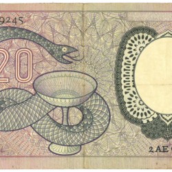 Nederland 20 gulden Bankbiljet Type 1955 Boerhaave - Fraai / Zeer Fraai