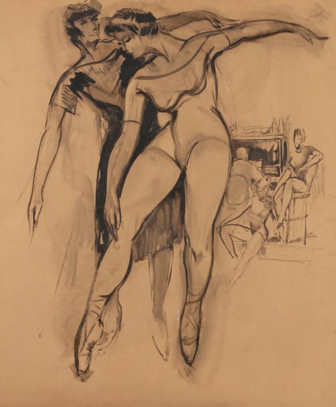 Lucien Desmaré (Schaarbeek 1905 - 1961 Brussel), Pas-de-deux.