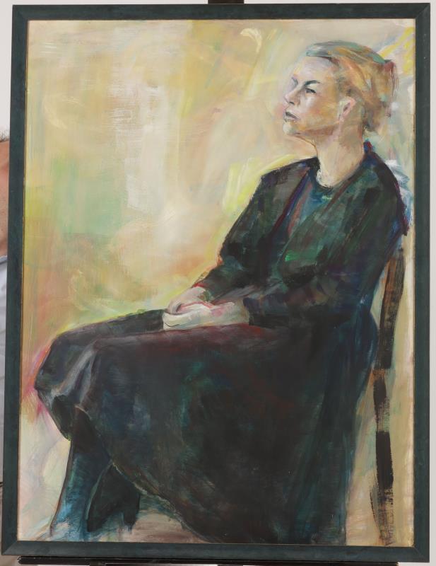 Onbekend, 20e eeuw, Portret van een vrouw.
