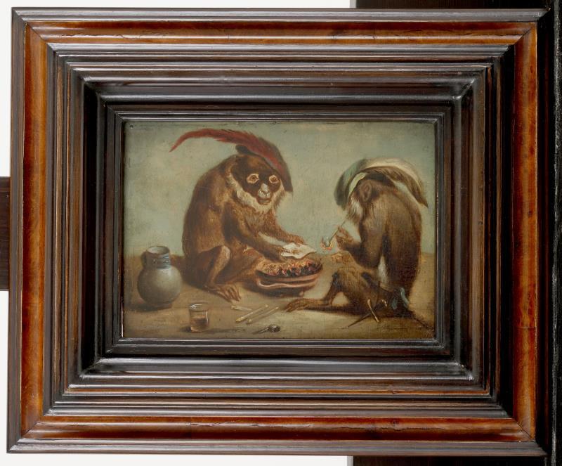 Navolger David Teniers II, Pijprokende aapjes.