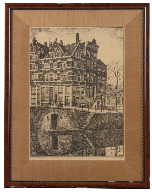 Karel Legrand, ca. 1915/20, Brouwersgracht te Amsterdam.