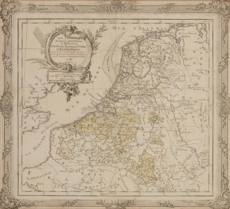 Jan Luyken (Amsterdam 1649 - 1712) - Mislukte belegeringe van Steenwijk, door den Graaf van Rennenberg, A. 1580. en 1581. - 1738 en daarbij een landkaart van Les Pays Bas Francois, Autricienne et Hollandois 1766.