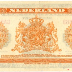 Nederland 25 gulden Bankbiljet Type 1943 II Wilhelmina - Zeer Fraai -