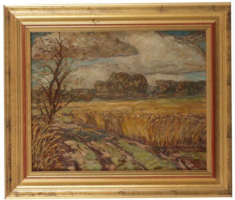 Jan Baartmans (Bergen op Zoom 1898 - 1968), Landschap met korenvelden.