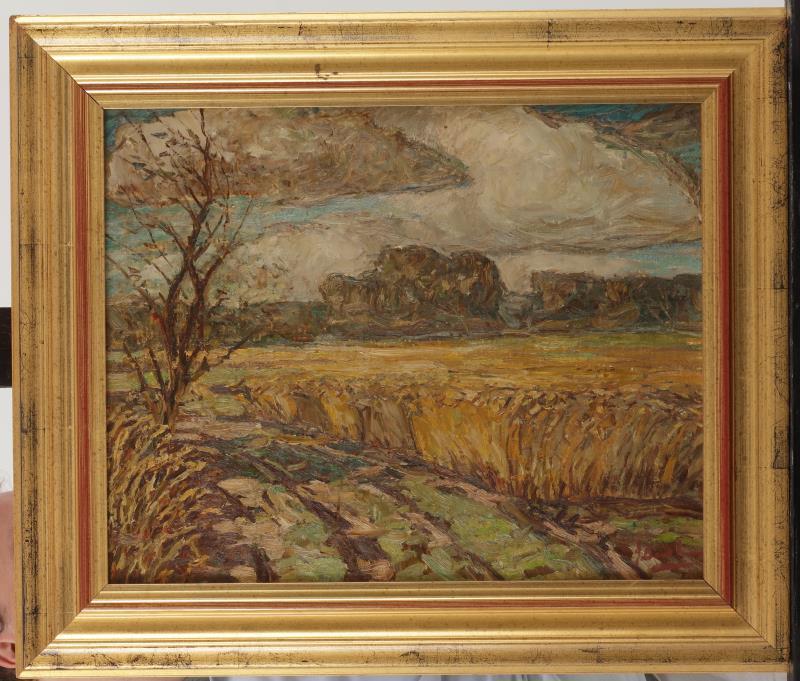 Jan Baartmans (Bergen op Zoom 1898 - 1968), Landschap met korenvelden.