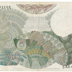 Nederland 25 gulden Bankbiljet Type 1947 Flora - Zeer Fraai