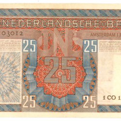 Nederland 25 gulden Bankbiljet Type 1949 Salomo - Zeer Fraai +