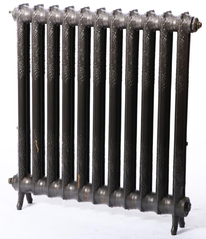 Een gietijzeren radiator.
