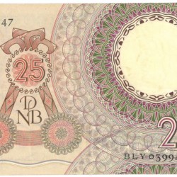 Nederland 25 gulden Bankbiljet Type 1955 Huygens - Zeer Fraai