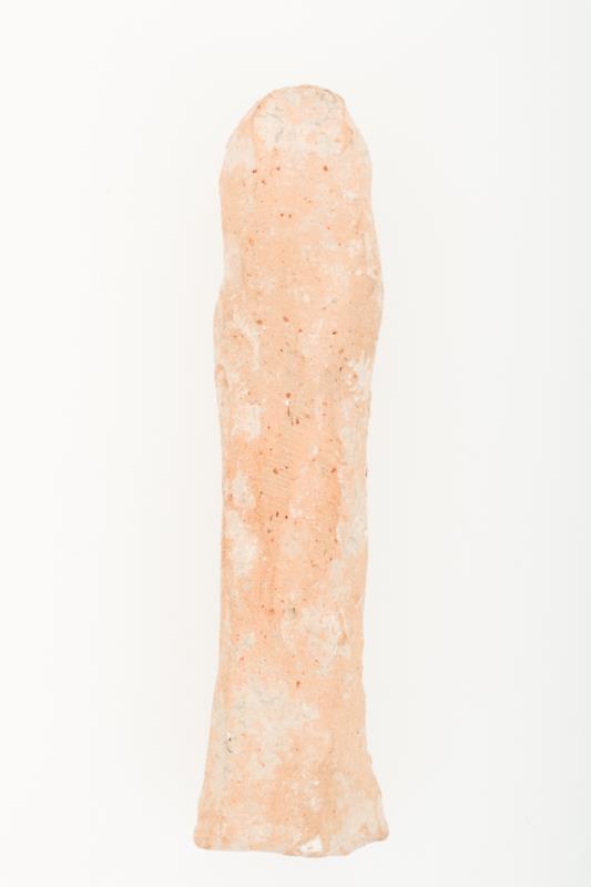 Een oud-grieks terracotta votiefsculptuur, vermoedelijk een Godin, ca. 6oo v. Chr.
