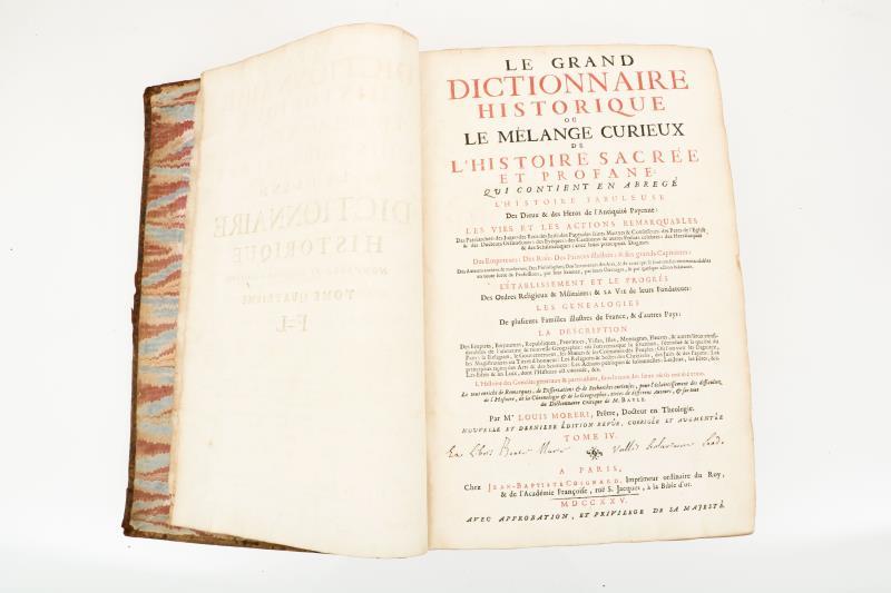 Louis Moreri (1643-1680) - Le grand dictionnaire historique ou Le mélange curieux de l'histoire sacrée et profane . - 7 dlg. Frankrijk, 1725/1735.