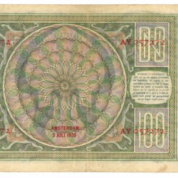 Nederland 100 gulden Bankbiljet Type 1930 Luitspelende vrouw - Fraai / Zeer Fraai