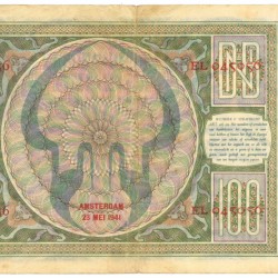 Nederland 100 gulden Bankbiljet Type 1930 Luitspelende vrouw - Zeer Fraai -