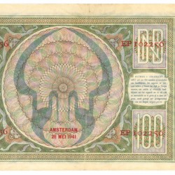Nederland 100 gulden Bankbiljet Type 1930 Luitspelende vrouw - Zeer Fraai / Prachtig