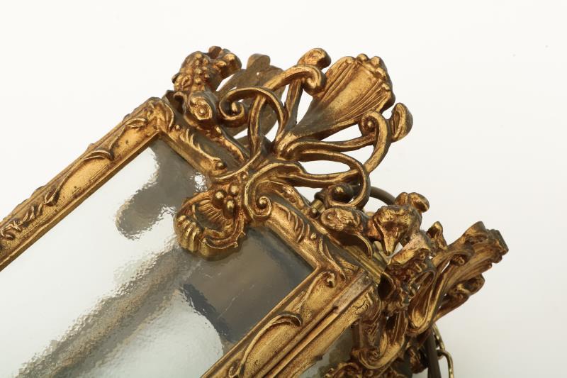 A cast brass hall lantern, ca. 1960.