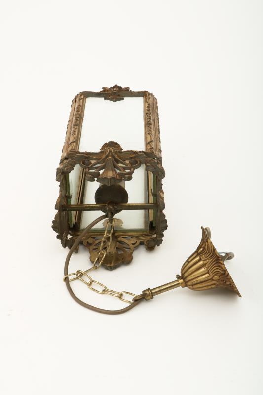 A cast brass hall lantern, ca. 1960.
