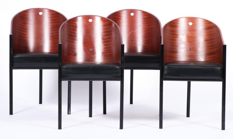Philippe Starck (Parijs 1949), Vier Costes-stoelen, ontworpen in: 1982, geproduceerd door: Driade (vanaf 1985).