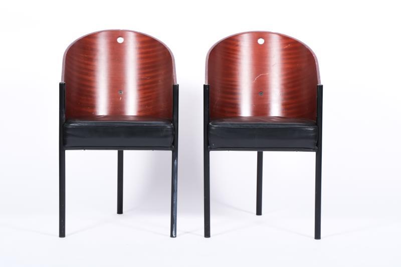 Philippe Starck (Parijs 1949), Vier Costes-stoelen, ontworpen in: 1982, geproduceerd door: Driade (vanaf 1985).