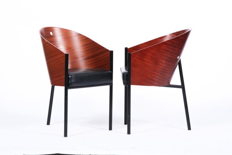 Philippe Starck (Parijs 1949), Vier Costes-stoelen, ontworpen in: 1982, geproduceerd door: Driade (vanaf 1985).