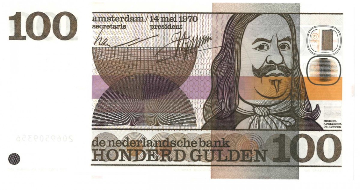 Nederland 100 gulden Bankbiljet Type 1970 Michiel de Ruyter - UNC