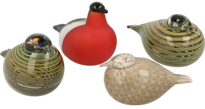 Oiva Kalervo Toikka (Viipurin maalaiskunta, Vyborg, Finland 1931 – 2019 Helsinki, Finland), (3) glazen vogels door Italla.