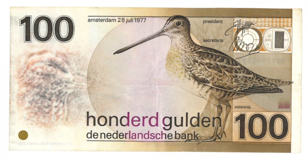 Nederland 100 gulden Bankbiljet Type 1977 Snip - Zeer Fraai