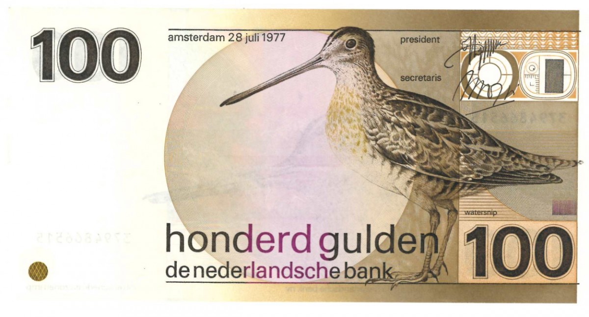 Nederland 100 gulden Bankbiljet Type 1977 Snip - Prachtig +