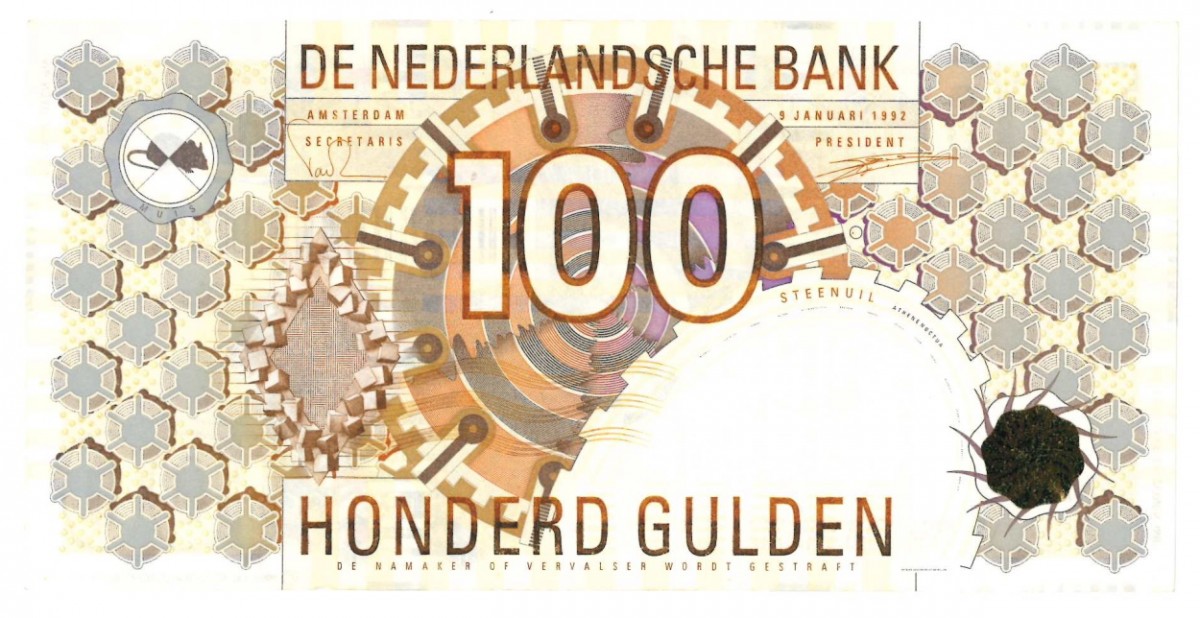 Nederland 100 gulden Bankbiljet Type 1992 Steenuil - UNC