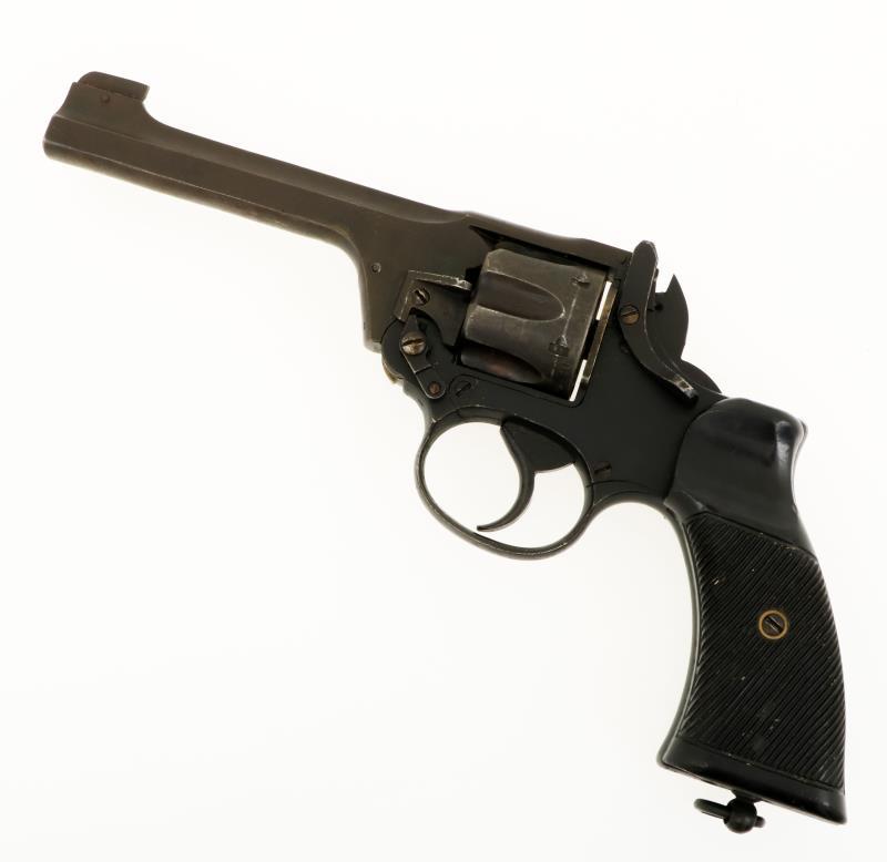 Een Enfield No 2 Mk 1 38 Top Break Revolver, Verenigd Koninkrijk.