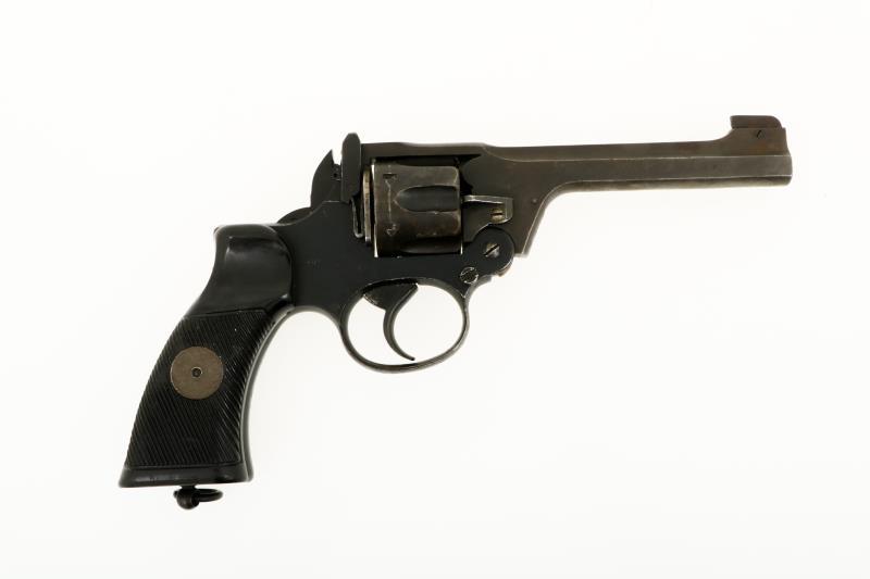 Een Enfield No 2 Mk 1 38 Top Break Revolver, Verenigd Koninkrijk.