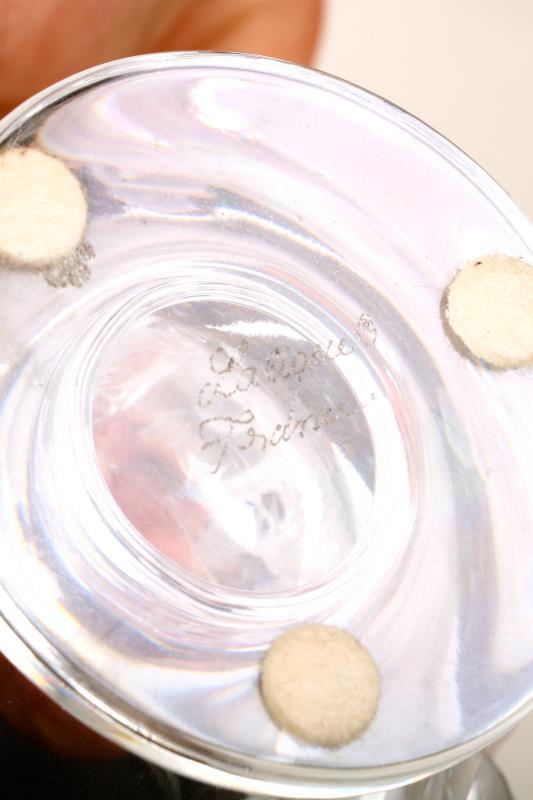 Een Lalique "dampierre" -vaas. Gemerkt "Lalique France".