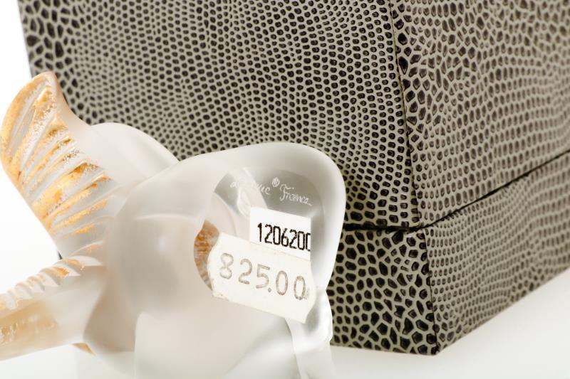 Een Lalique "capriccioso" -sculptuur. Gemerkt "Lalique France".