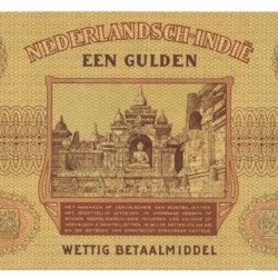 Netherlands-Indies 1 gulden Banknote Type 1940 - About UNC