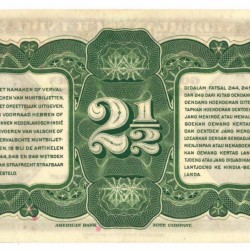 Netherlands-Indies 2½ gulden Banknote Type 1943 Wilhelmina II - Extremely fine