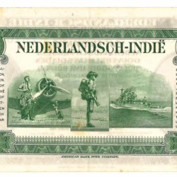 Netherlands-Indies 25 gulden Banknote Type 1943 Wilhelmina II - Very fine / Extremely fine