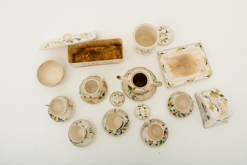 Een ontbijt servies gedeelte, Holland, 20e eeuw.