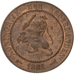 2½ Cent. Willem III. 1881. MS 63 BN.