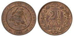 2½ Cent. Willem III. 1881. MS 63 BN.