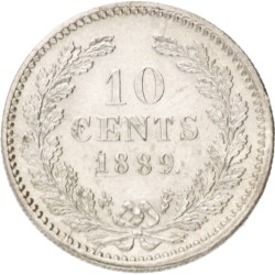 10 Cent. Willem III. 1889. MS 64.