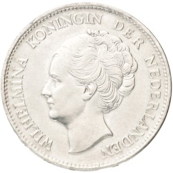 1 Gulden - doorloper. Wilhelmina. 1944. UNC details.