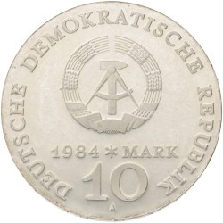 No reserve - Germany. DDR. 10 Mark - Alfred Brehms. 1984 A.