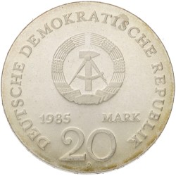 No reserve - Germany. DDR. 20 Mark - Ernst Moritz Arndt. 1985 A.