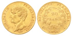 France. First republic. Napoleon. 20 Francs. AN 12 A.