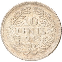 10 Cent. Wilhelmina. 1945 P. MS 67.