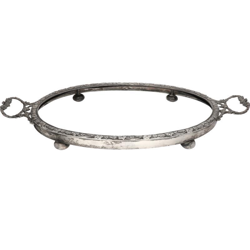 Dienblad zilver.
