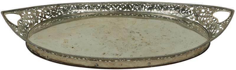 Dienblad zilver.