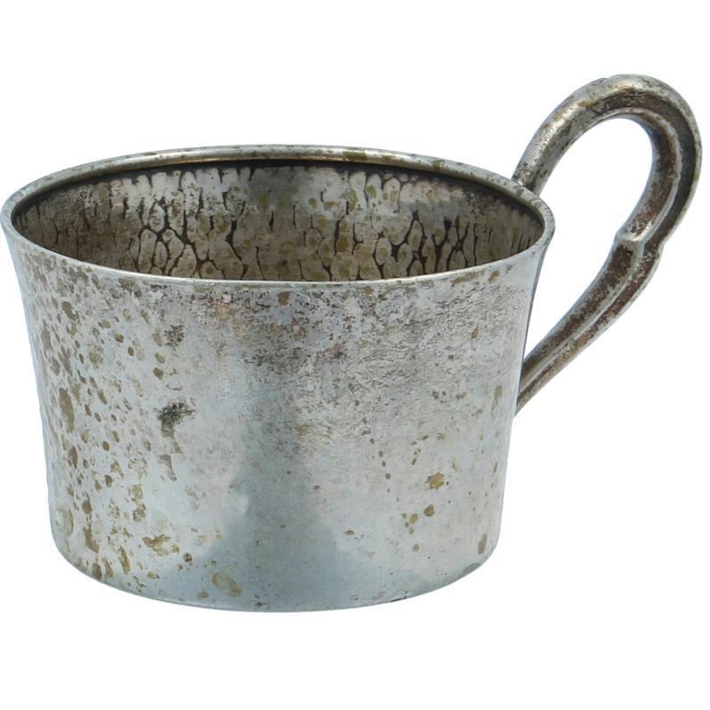 Drinkbeker zilver.