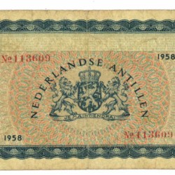 Curaçao 5 gulden Banknote Type 1958 - Very good
