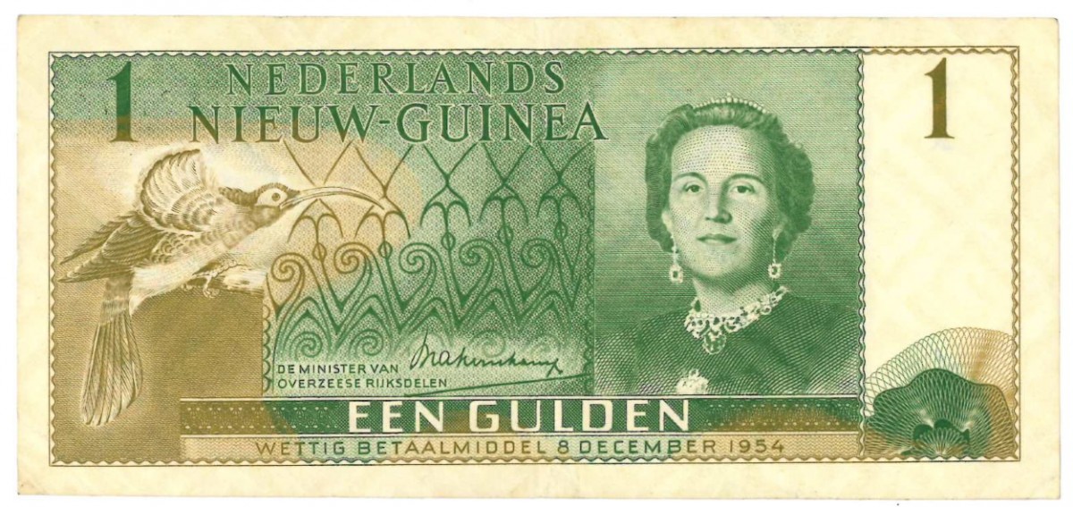 New Guinea 1 gulden Banknote Type 1954 Juliana II - Very fine