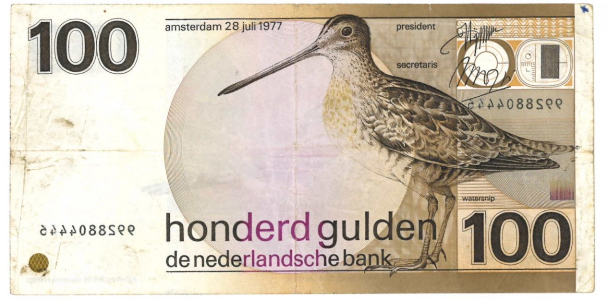 Nederland 100 gulden Bankbiljet Type 1977 Snip - Fraai